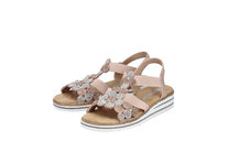 Dámske sandále Rieker V0613-90 ružová