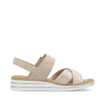 Dámske sandále Rieker V0655-60 béžová