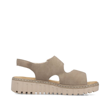 Dámske sandále Rieker V1382-64 béžová