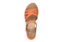 Dámske sandále Rieker V3863-38 oranžové