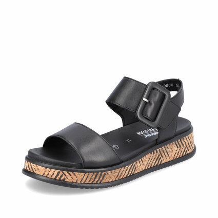 Dámske sandále Rieker W0800-00 čierna