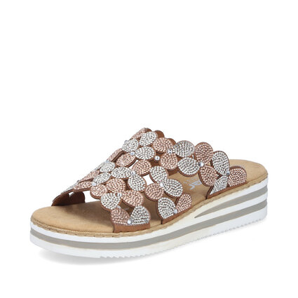 Dámske šľapky Rieker V02R8-90 ružová