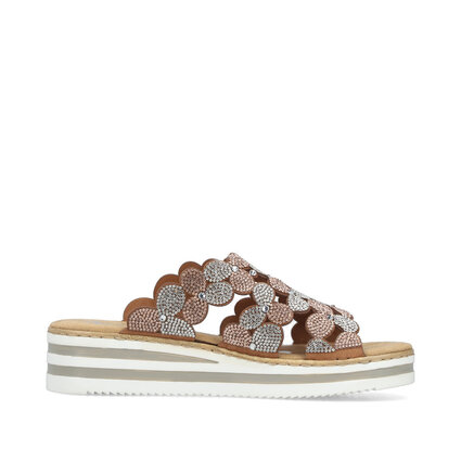 Dámske šľapky Rieker V02R8-90 ružová