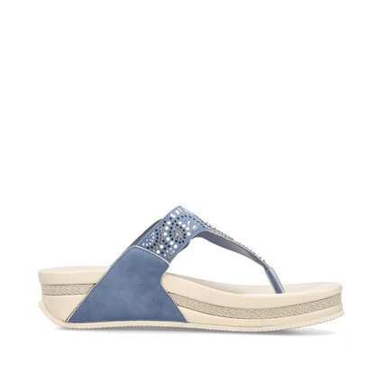 Dámske šľapky Rieker V1465-14 modrá