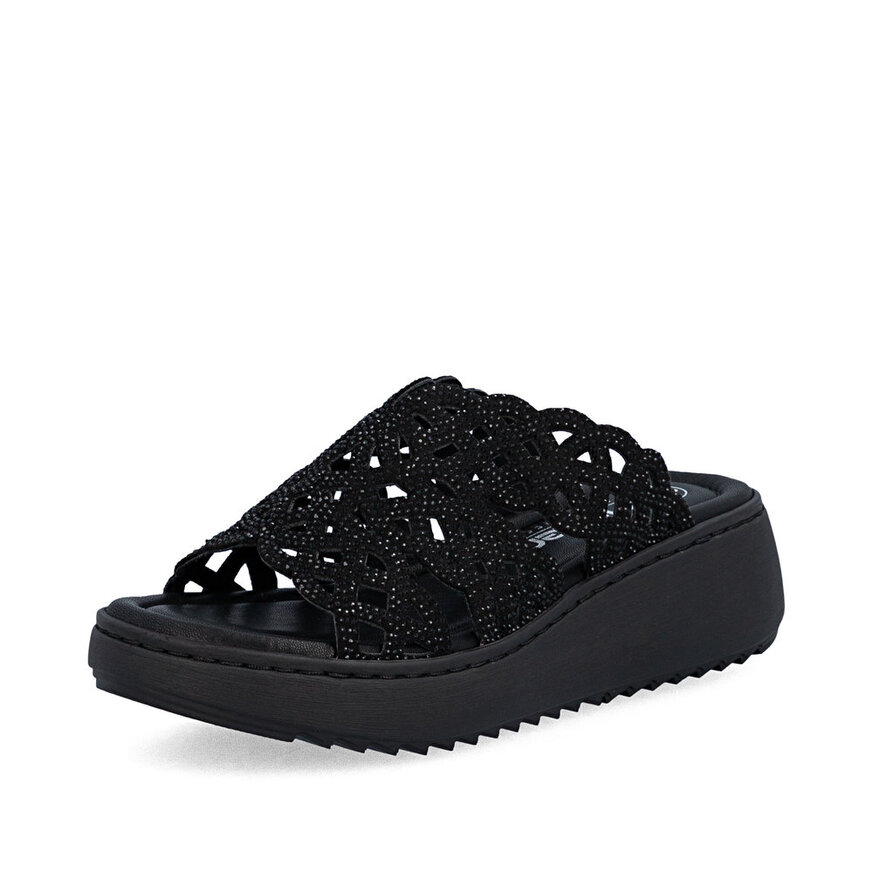 Dámske šľapky Rieker V1789-00 čierna