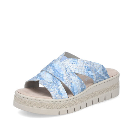 Dámske šľapky Rieker V4989-10 modrá