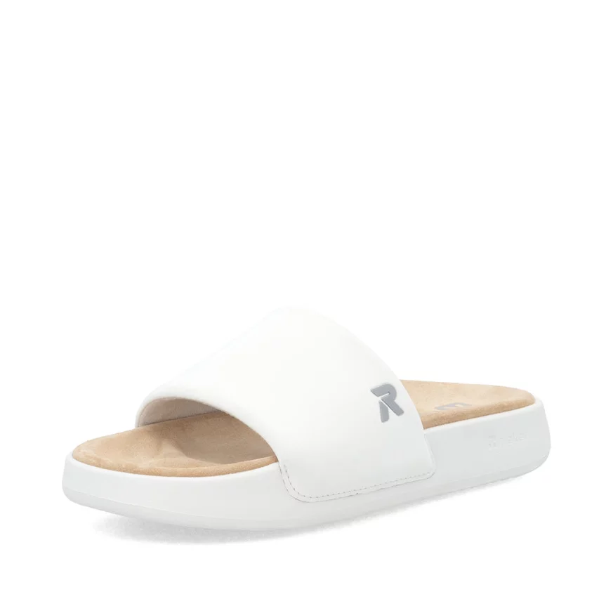 Dámske šľapky Rieker W3250-80 biela