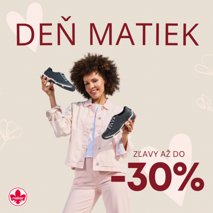 Deň matiek: Zľavy až do -30 % na dámsku obuv a kabelky Rieker