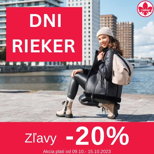 Dni Rieker: Oslava štýlu a kvality so zľavou -20%