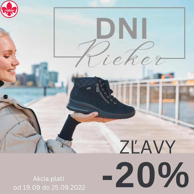 Dni Rieker so zľavou -20% Jeseň/Zima 2022 obuv Rieker