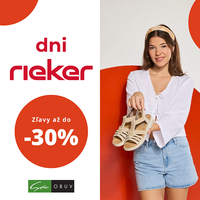 Dni Rieker sú tu: letné modely a kabelky teraz so zľavami až do -30 %