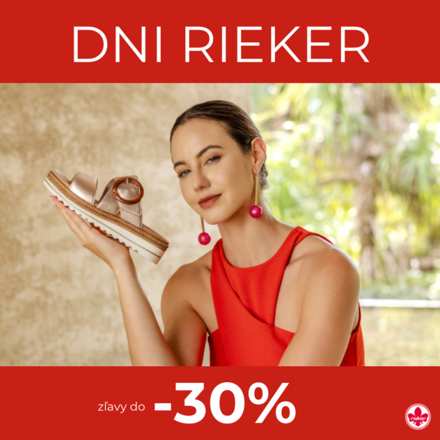Dni Rieker sú tu! Zľava až do -30 % na celoročnú obuv a kabelky
