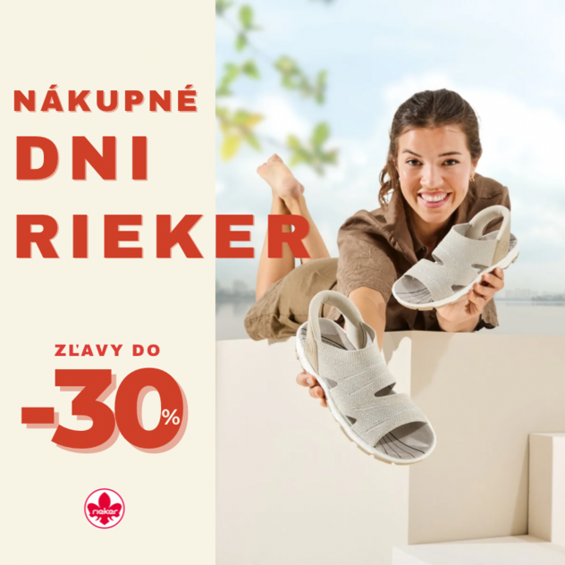 Dni Rieker v e-shope Obuv Rieker so zľavami až -30%!