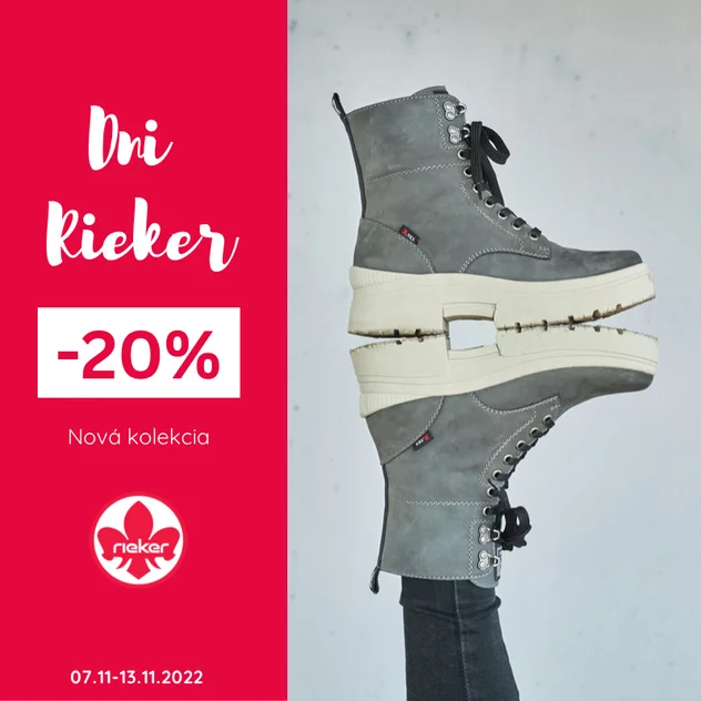 Dni Rieker: Zľava 20% na novú kolekciu
