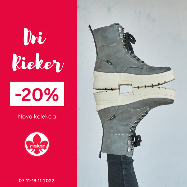 Dni Rieker: Zľava 20% na novú kolekciu