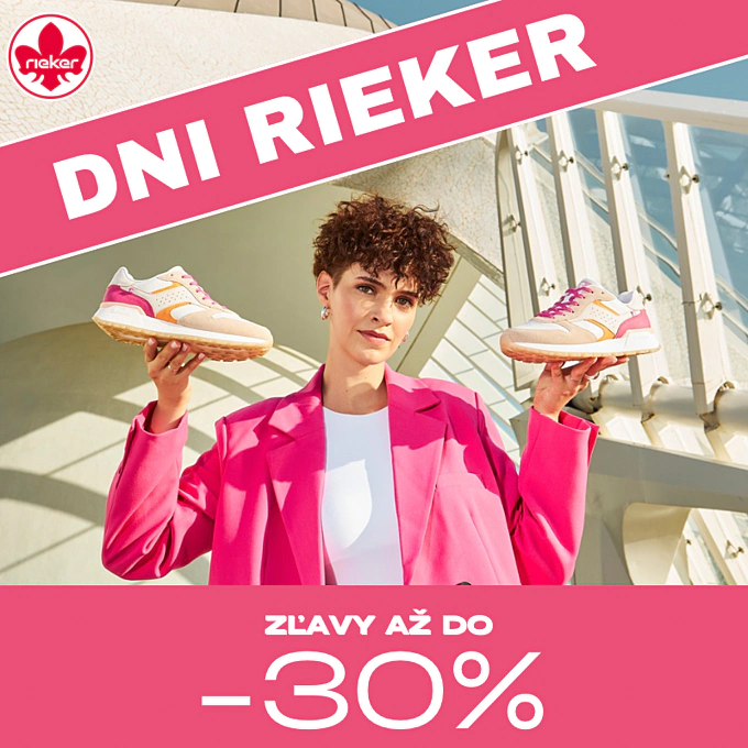 Letné zľavy s akciou Dni Rieker: Zľavy až do 30% v eshope Obuv Rieker!