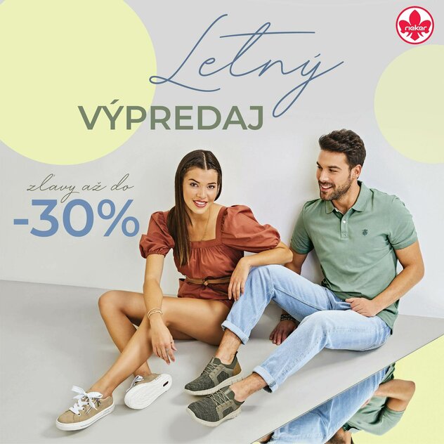 Letný výpredaj Rieker zľavy až do -30%