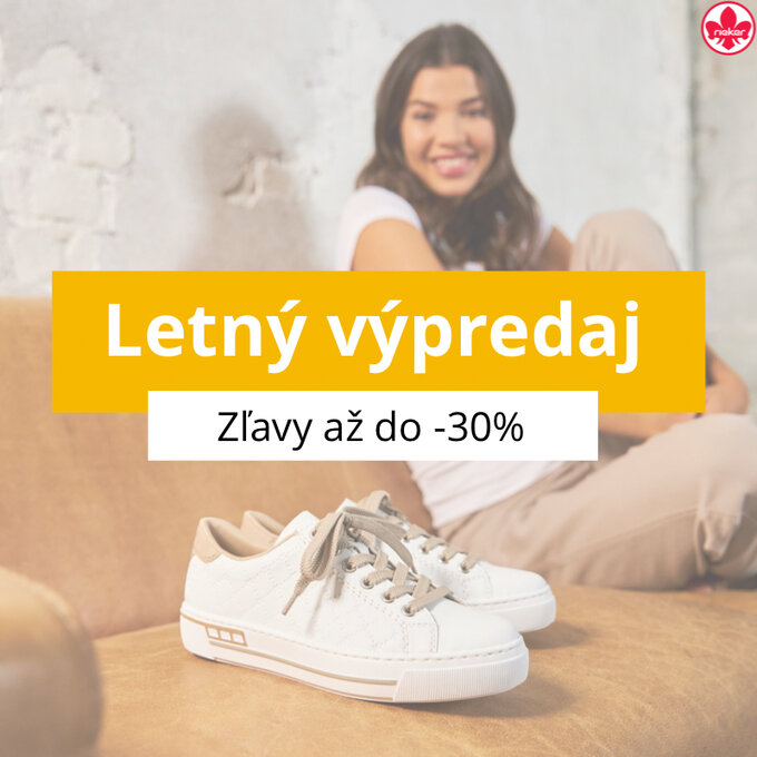 Letný výpredaj: Zľavy až do -30% obuv Rieker