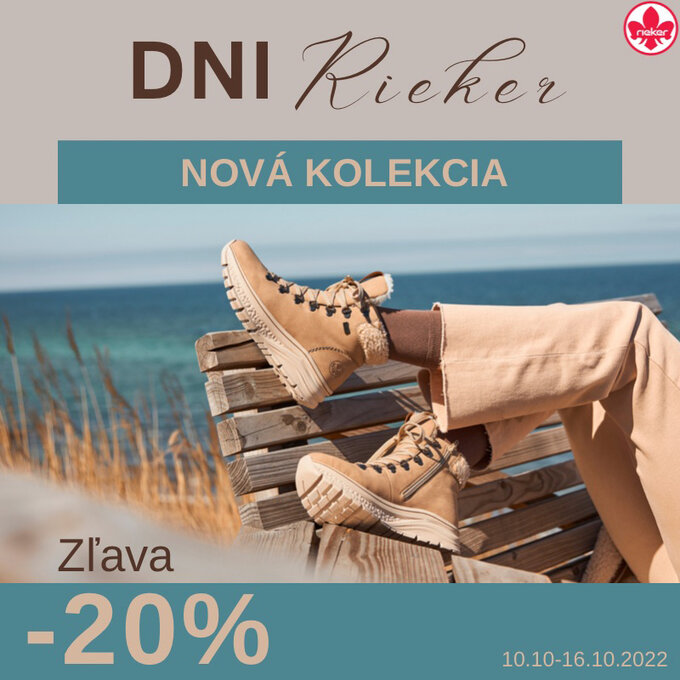 Nová kolekcia obuvi Rieker Jeseň / Zima 2022 so zľavou -15%