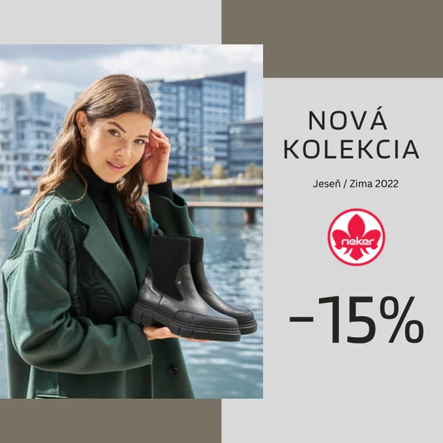 Nová kolekcia obuvi Rieker Jeseň / Zima 2022 so zľavou -15%