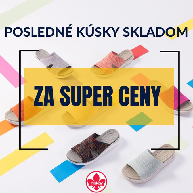 Posledné kúsky skladom za super cenu -30% Rieker obuv eshop