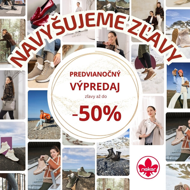 Predvianočý výpredaj Rieker pokračuje! Novinky 2025 teraz ešte výhodnejšie