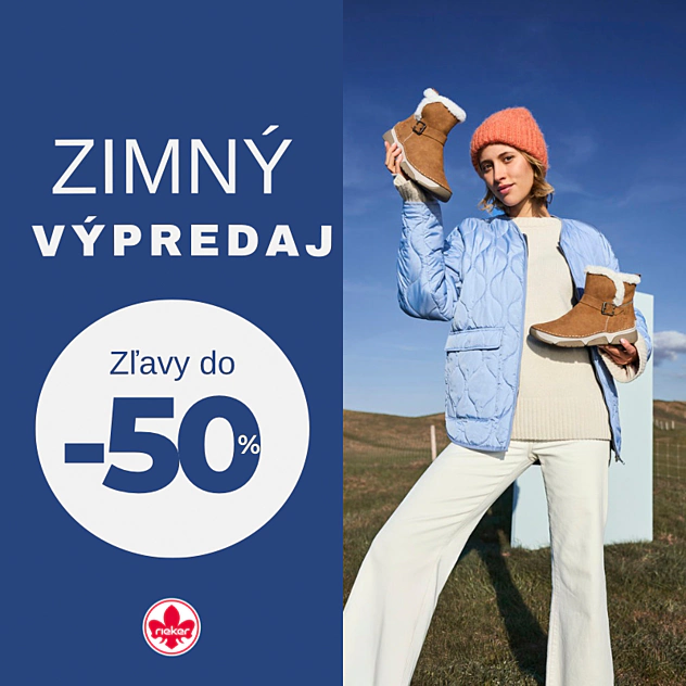 Rieker v zimnom výpredaj ešte lacnejšie - Zľavy až do -50%