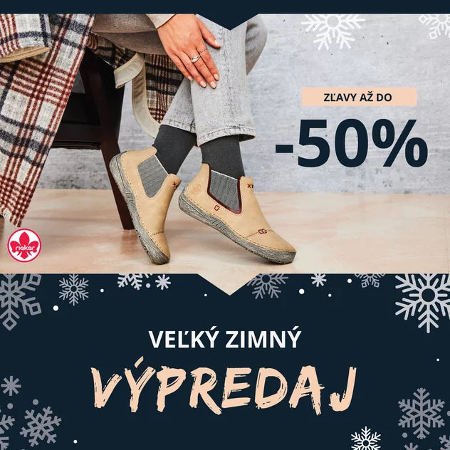 Veľký zimný VÝPREDAJ v Rieker: Zľavy až do -50%
