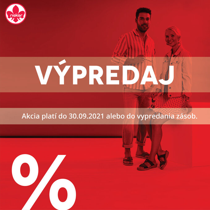 VÝPREDAJ letných zásob Rieker: zľavy až do -40%