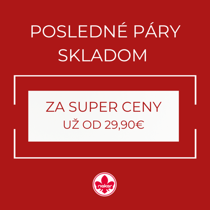Výpredaj posledných párov Rieker: Pohodlie a štýl za výnimočnú cenu
