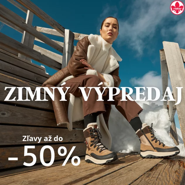 Zimný výpredaj Rieker: Zľavy až do -50%