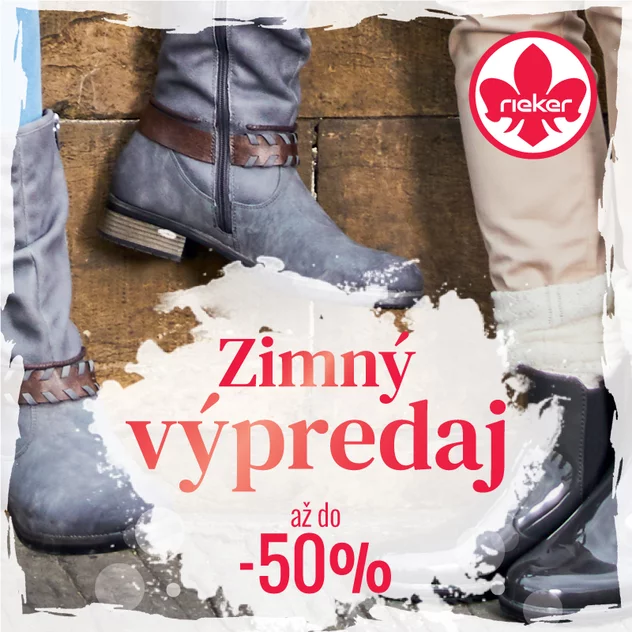 Zimný výpredaj zľavy až do -50%